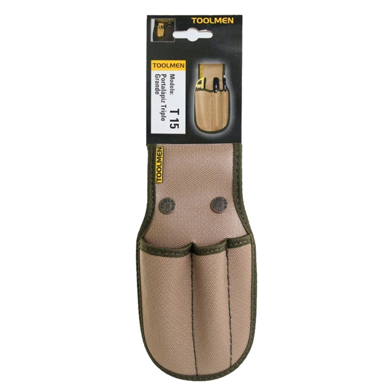 Cartuchera porta cuter, lápiz y lapiceras triple T15 - Imagen 3