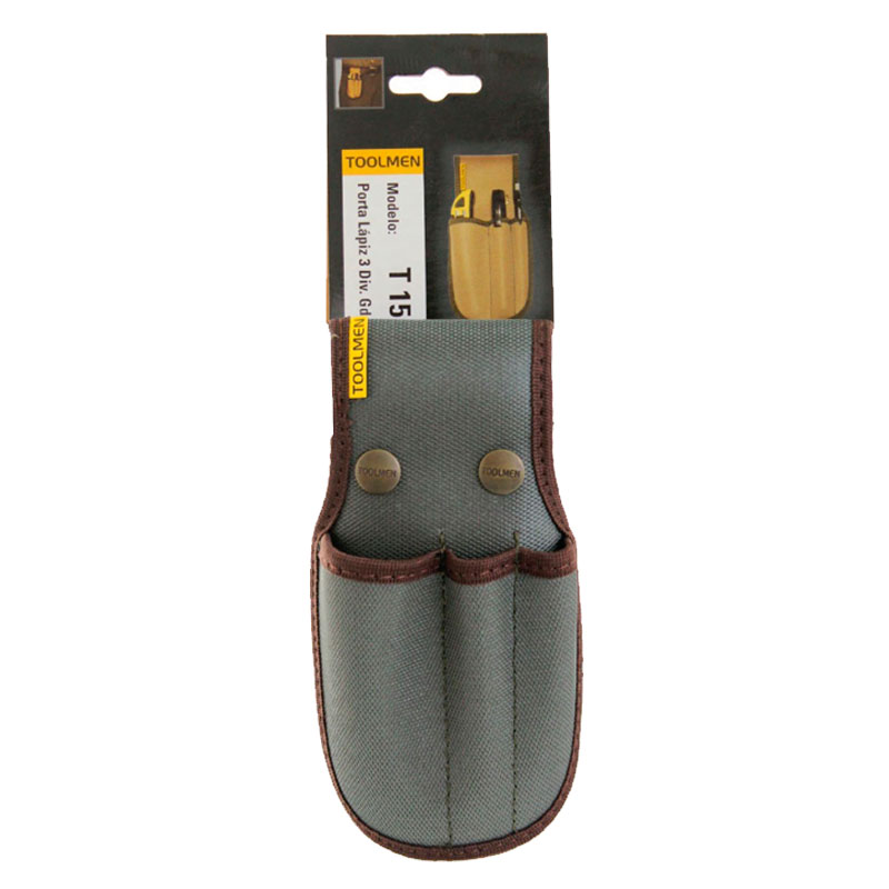 Cartuchera porta cuter, lápiz y lapiceras triple T15 - Imagen 2