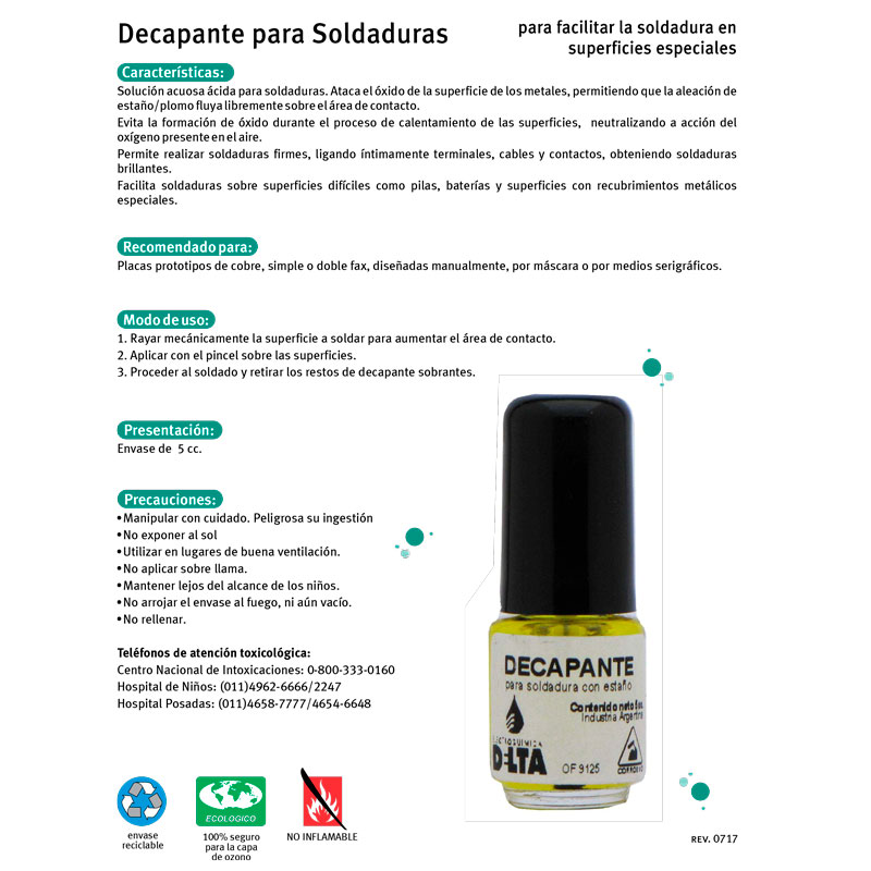 Decapante para facilitar la soldadura en superficies especiales - Imagen 2