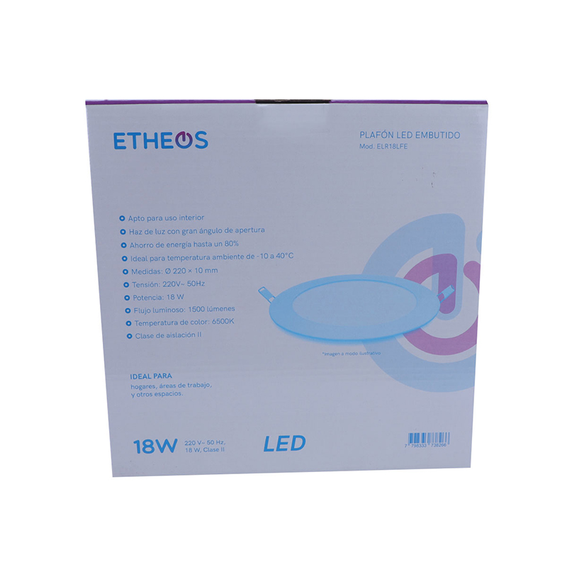 Plafón Redondo de embutir Led 18w - Imagen 6