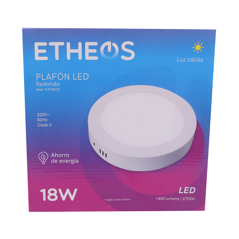 Plafón Led Redondo superficial 18w - Imagen 4