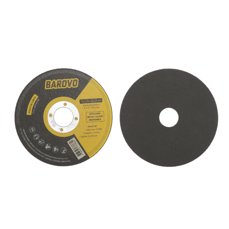 Disco de corte para amoladora 115mm 1,6mm metal y acero inoxidable - Imagen 4