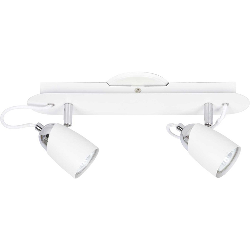 Aplique blanco konus 2 luces