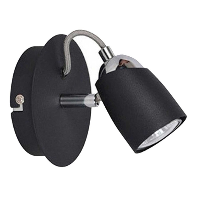 Aplique negro konus 1 luz