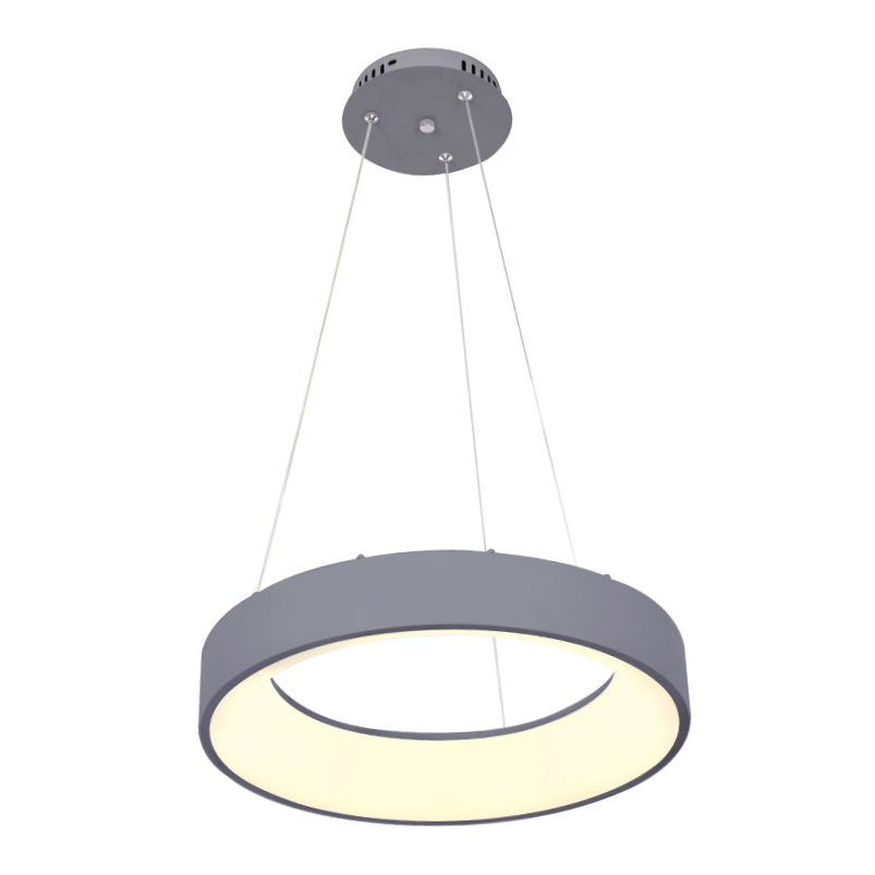 Luminaria colgante Led Bagel gris 40cm con cambio de temperatura de color de la luz - Imagen 4