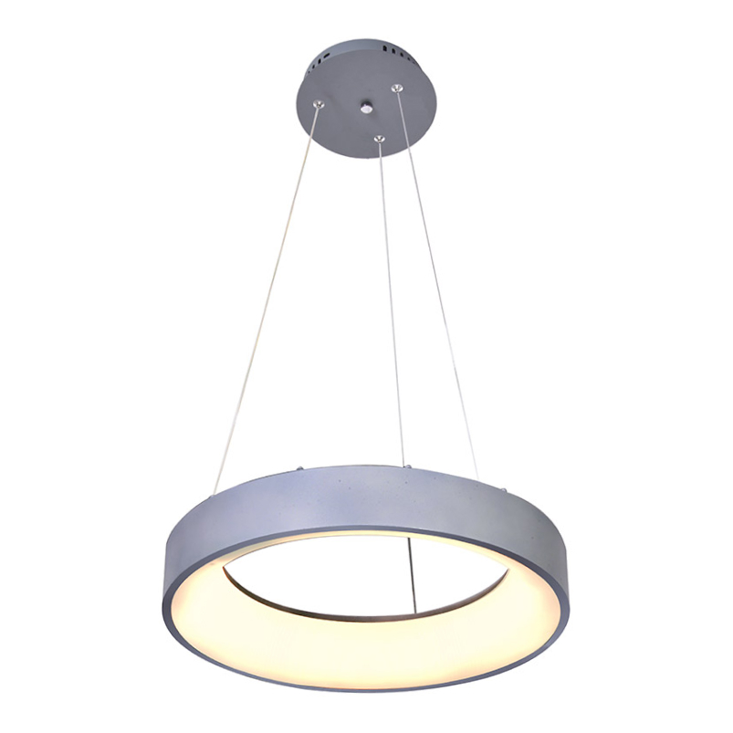 Luminaria colgante Led Bagel gris 40cm con cambio de temperatura de color de la luz - Imagen 3