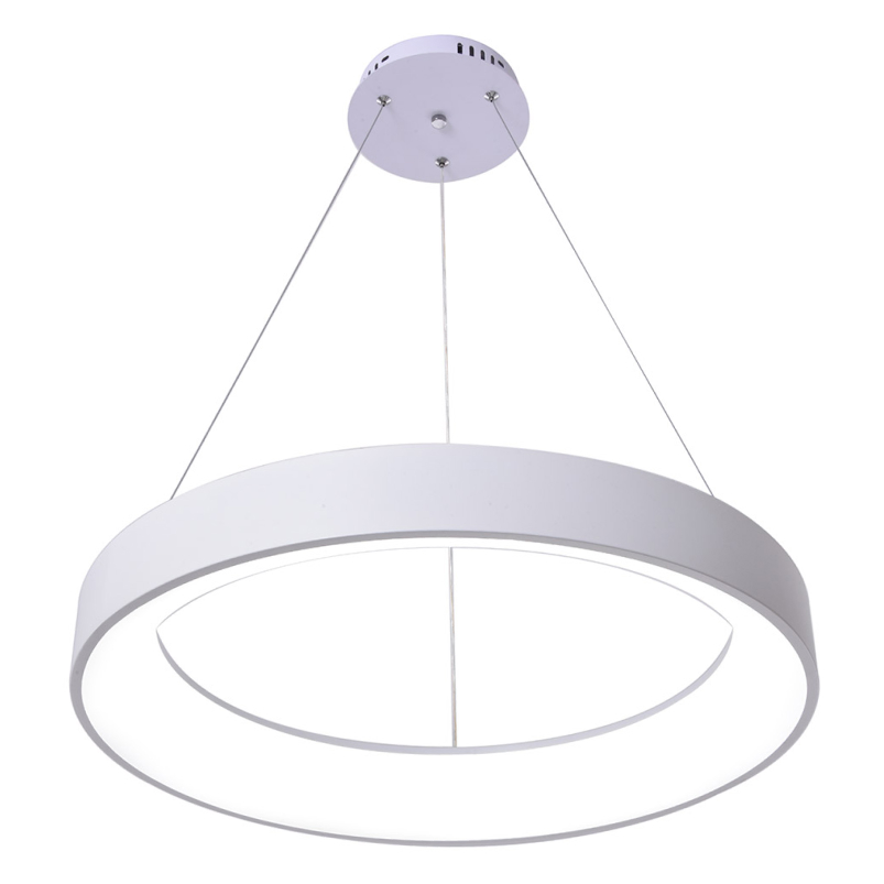 Luminaria colgante Led Bagel blanco 60cm con cambio de temperatura de color de la luz