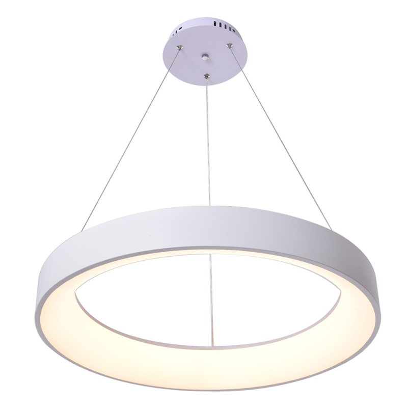 Luminaria colgante Led Bagel blanco 60cm con cambio de temperatura de color de la luz - Imagen 2