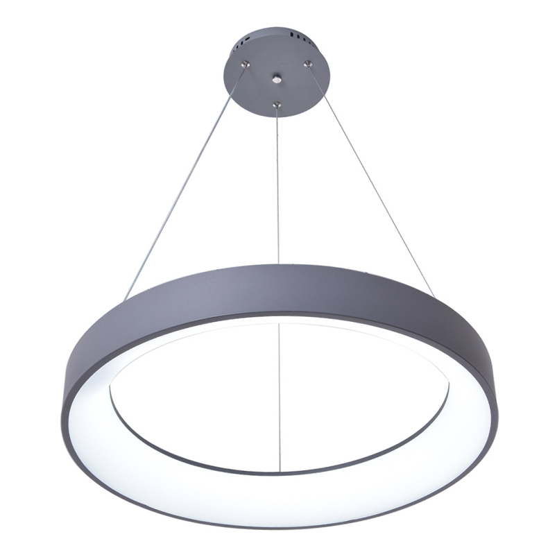 Luminaria colgante Led Bagel gris 60cm con cambio de temperatura de color de la luz