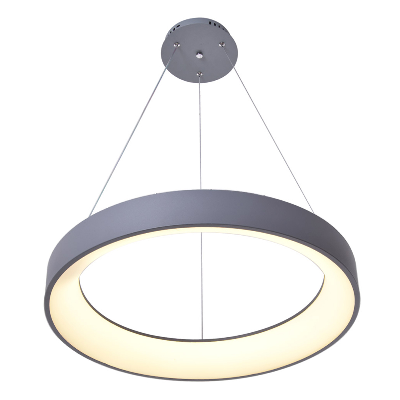 Luminaria colgante Led Bagel gris 60cm con cambio de temperatura de color de la luz - Imagen 2