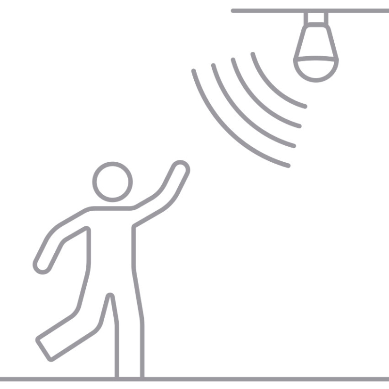 Lámpara Led con sensor de movimiento 9W Luz fría - Imagen 2