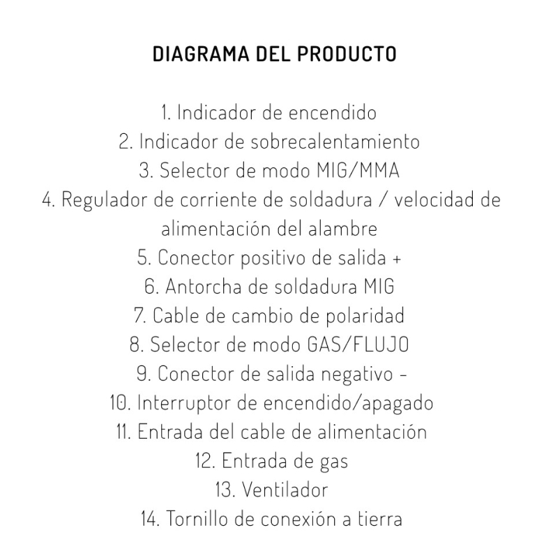 Soldadora inverter combinada MIG MMA FLUX 140A - Imagen 3