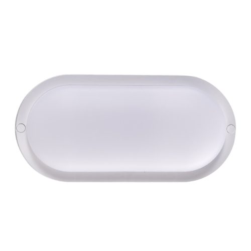 Luminaria tortuga Led 15W ovalada blanca apta exterior