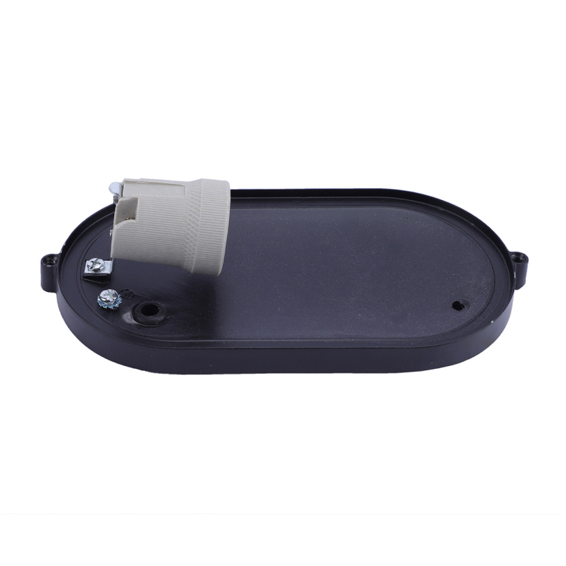 Luminaria tortuga ovalada de aluminio negra apta exterior - Imagen 5