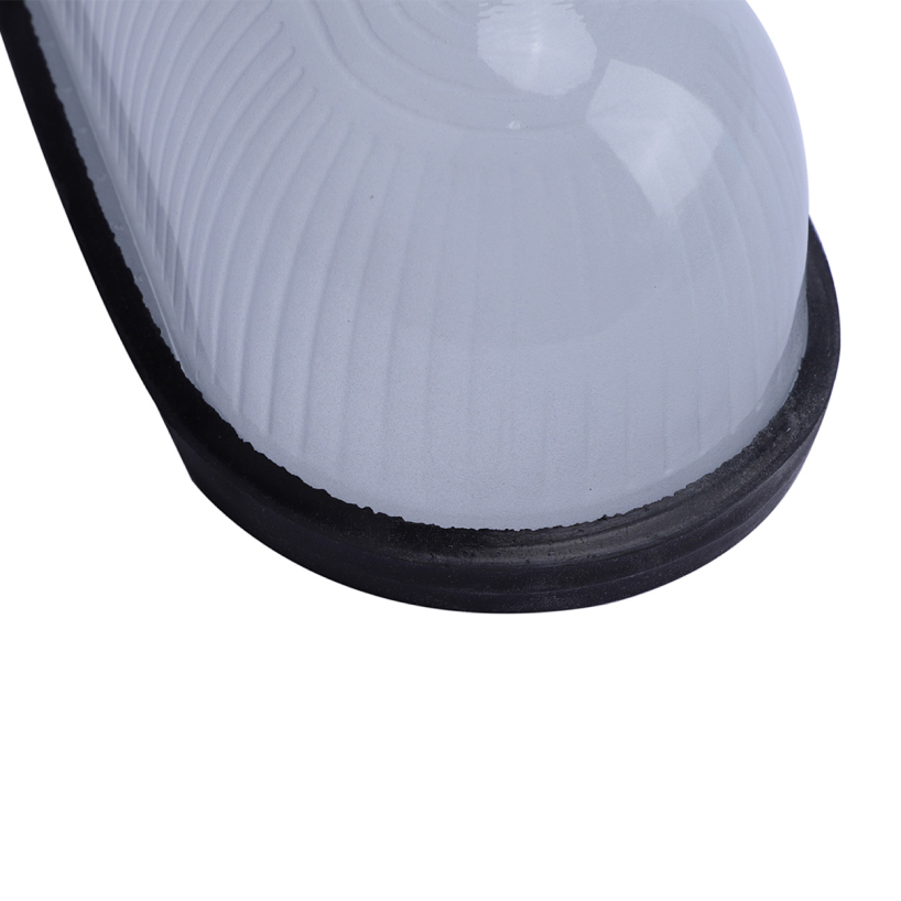 Luminaria tortuga ovalada de aluminio negra apta exterior - Imagen 4