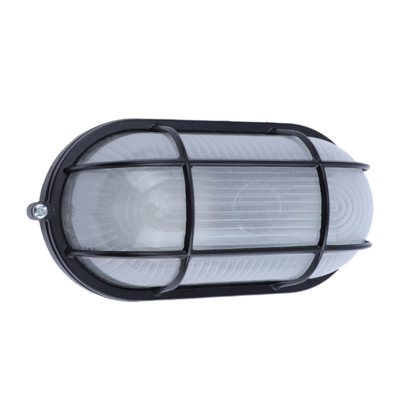 Luminaria tortuga ovalada de aluminio negra apta exterior - Imagen 3
