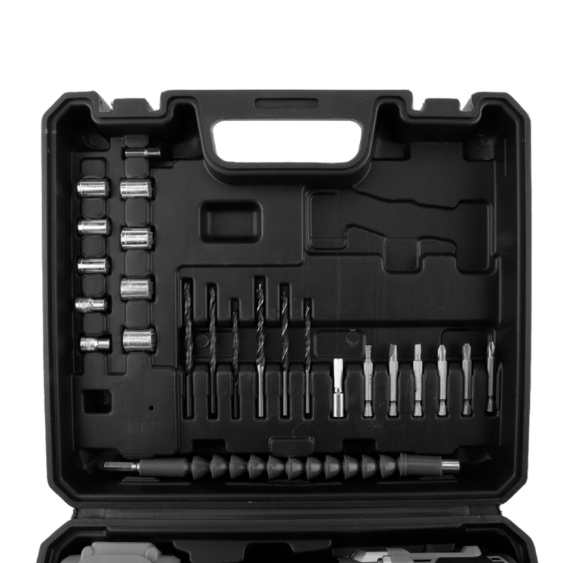 Taladro Percutor Inalámbrico 18v 13mm con 2 Baterías, maletín y accesorios - Imagen 4